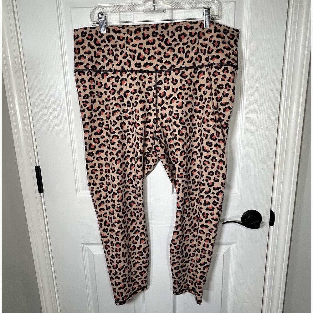 Fabletics PowerHold Legging Leopard Print Crop 24" Women's 2X